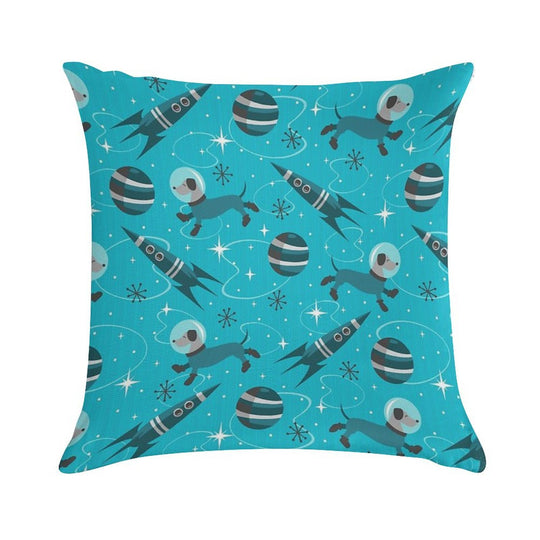 Dogs of The Future Soft Warmth Comfort Throw Pillow