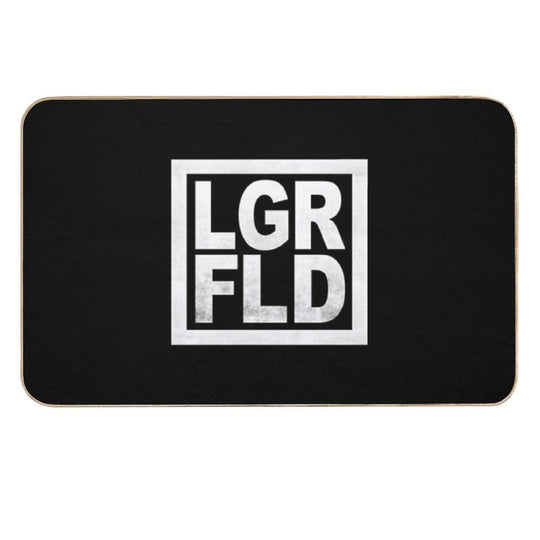 LGRFLD – Lagerfeld  White on Black  Odorless Bath Mat
