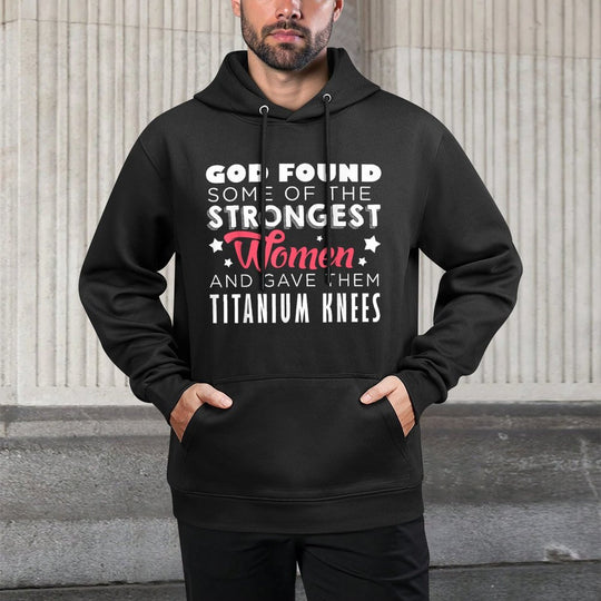 Knee Replacement Funny Strongest Women Recovery Quote Outfit Pilling-Resistant Hoodie