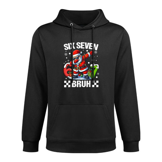 67 Christmas 6 7 Six Seven Bruh Xmas Holiday Gen Alpha Slang Casual Wear Hoodie