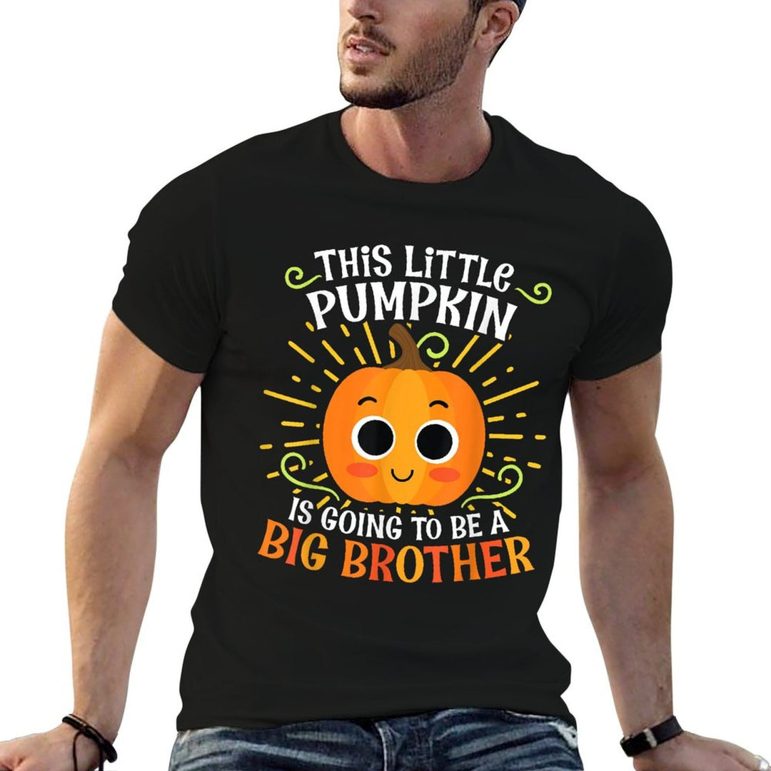 Big Brother Cute Thanksgiving Pumpkin Pregnancy Announcement  Vintage-inspired T-Shirt