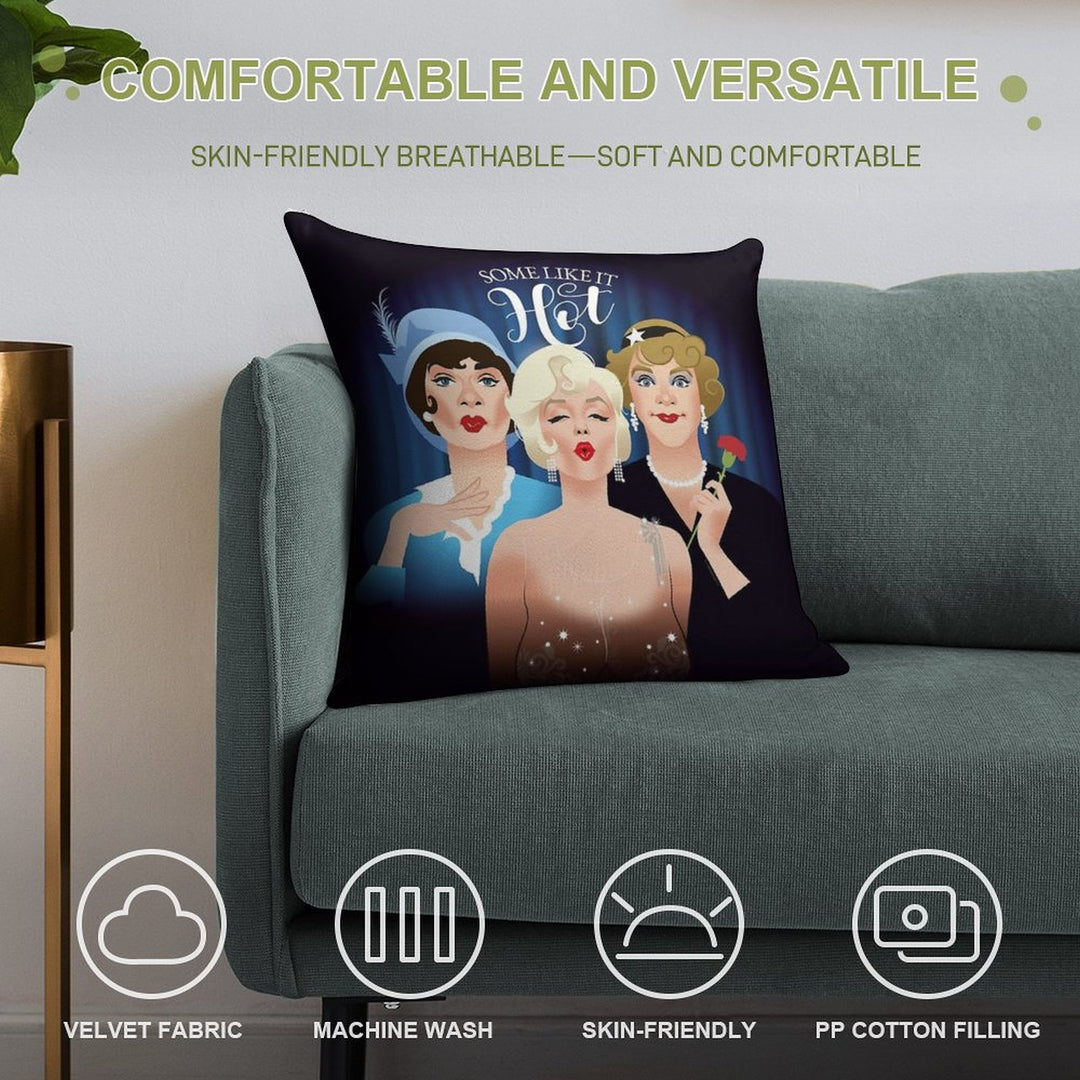 Some Like It Hot Soft Ultra-Soft Texture Throw Pillow