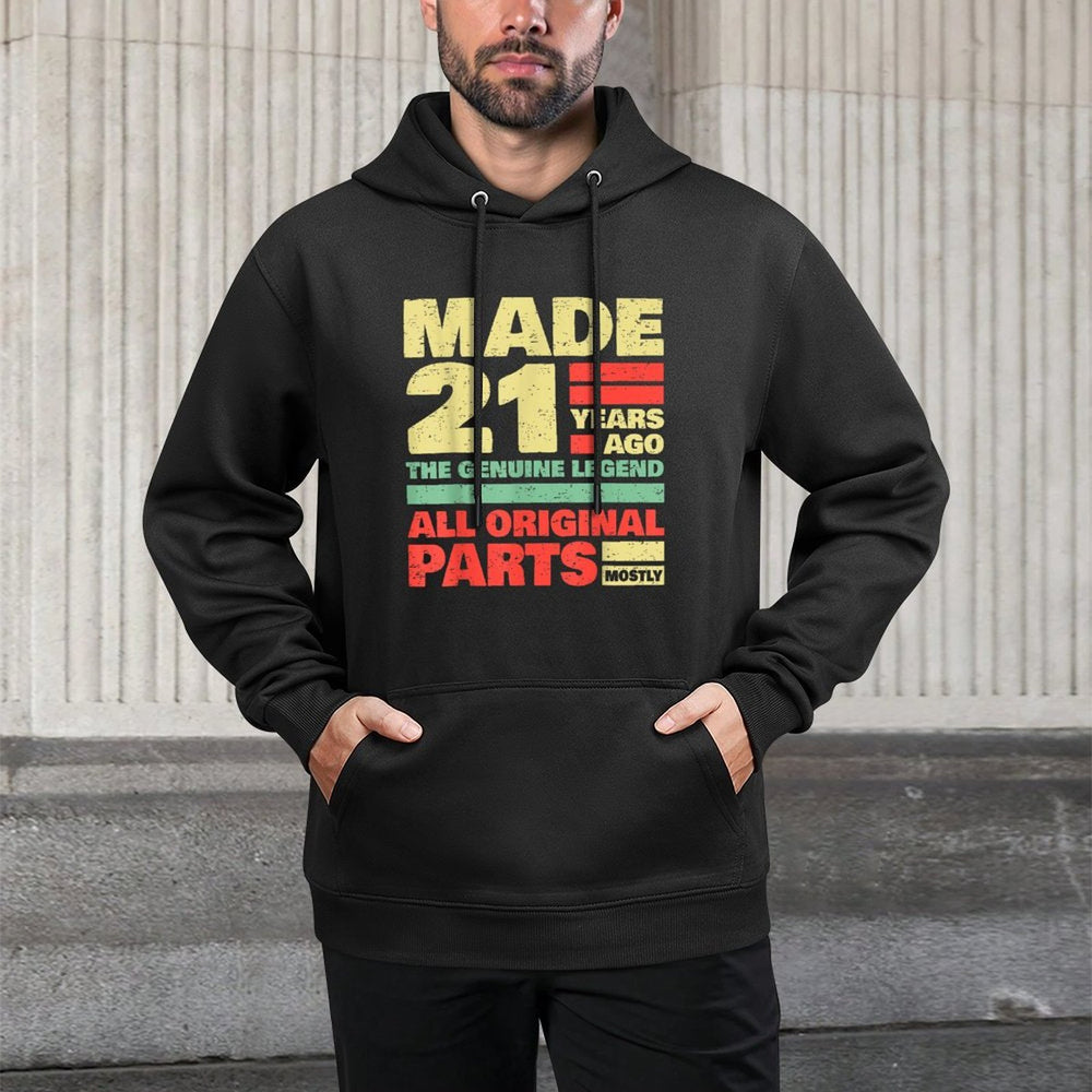21 Years Old - 21st Birthday Shape Retention Hoodie