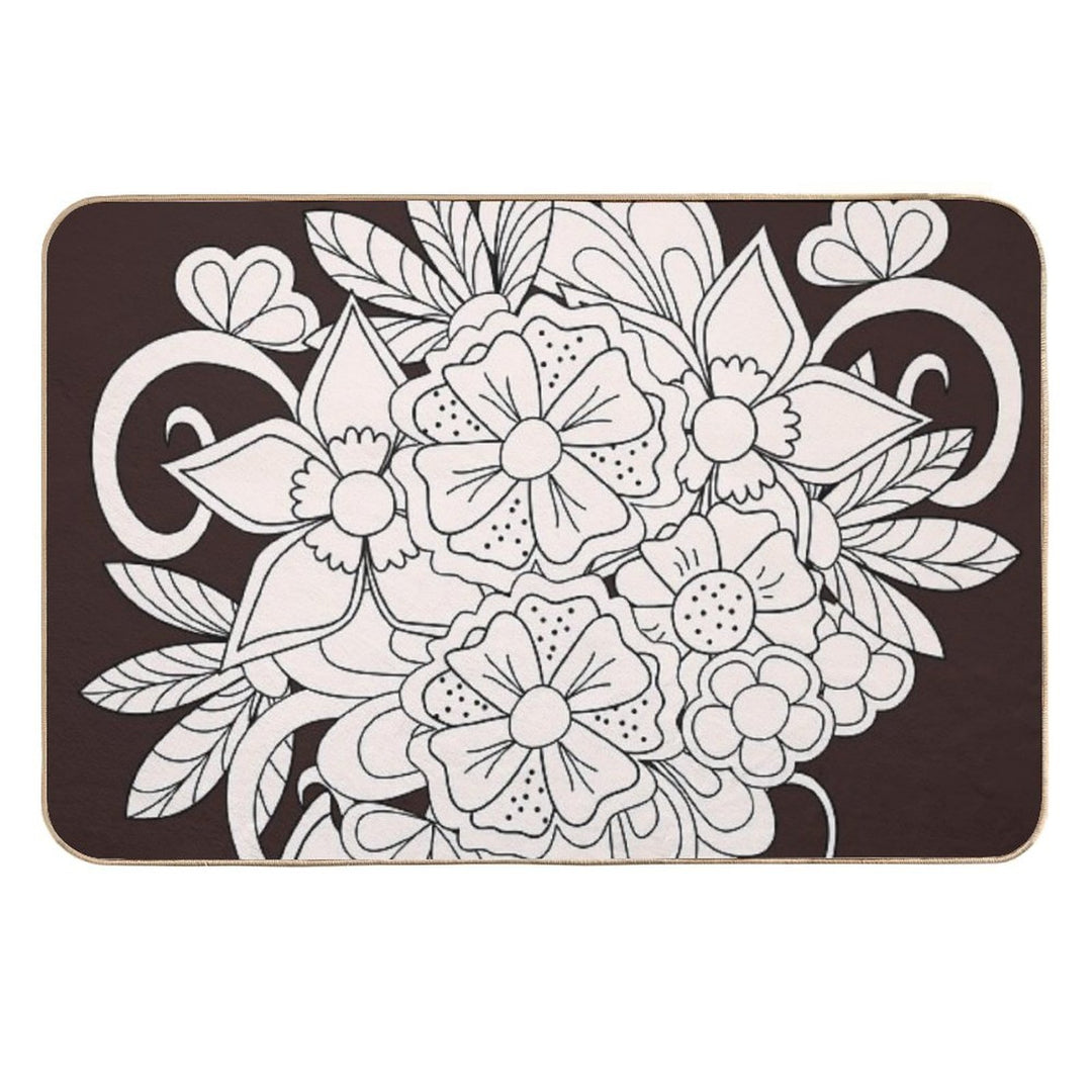 Bouquet with Love  Dirt-Trapping Bath Mat