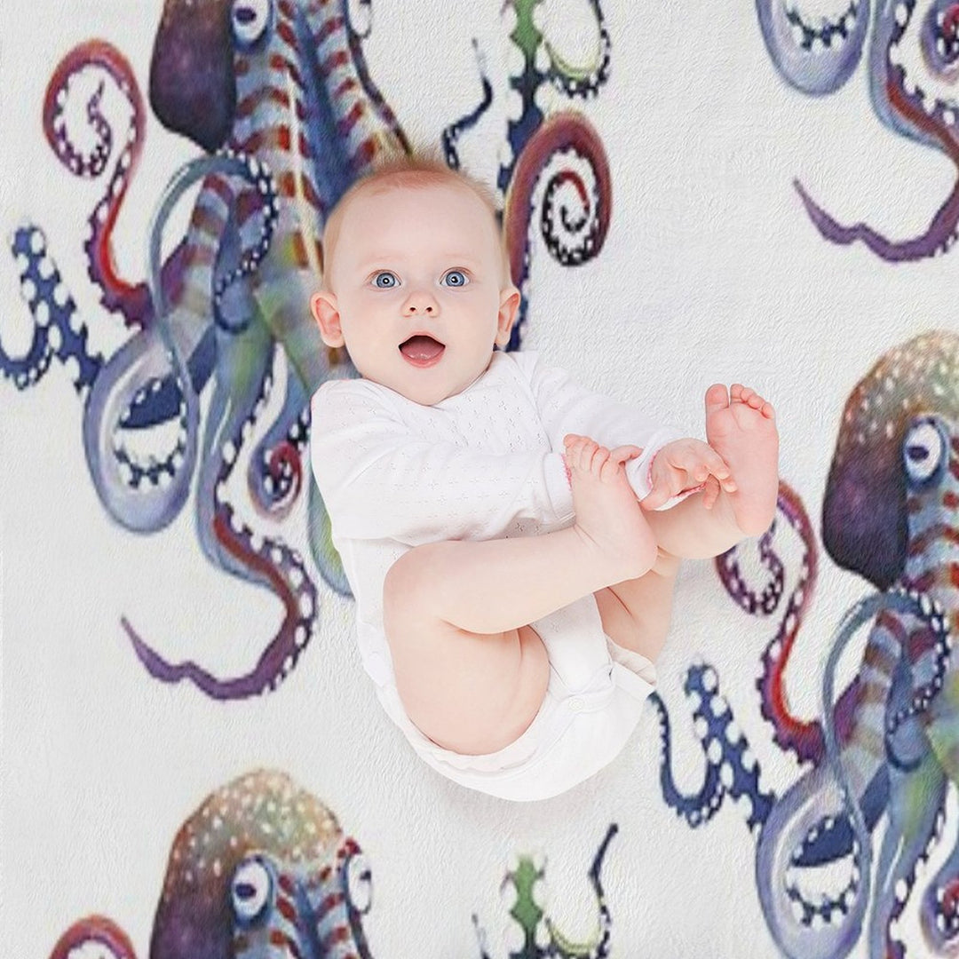 Octopus Compact Throw Blanket