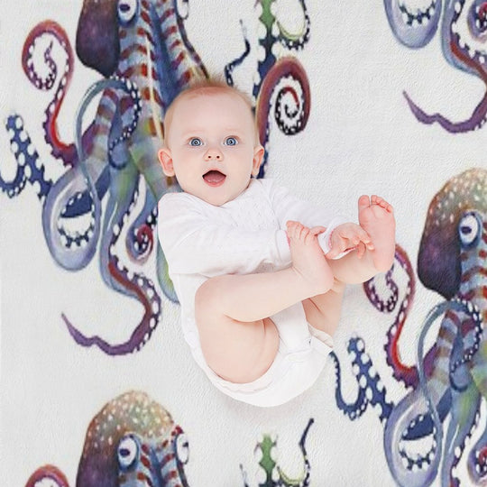 Octopus Compact Throw Blanket