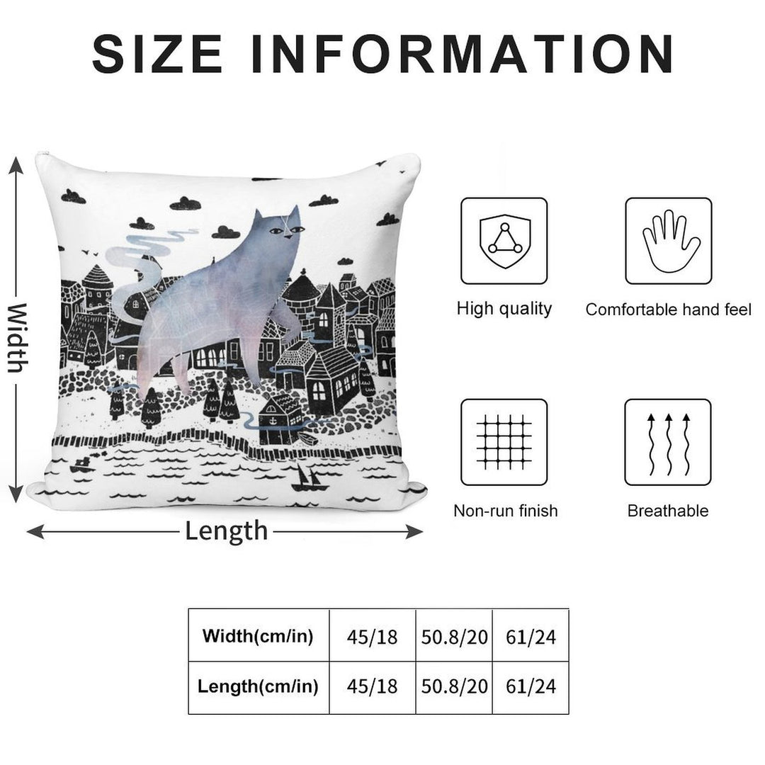 The Fog Soft Multiple Sizes Throw Pillow