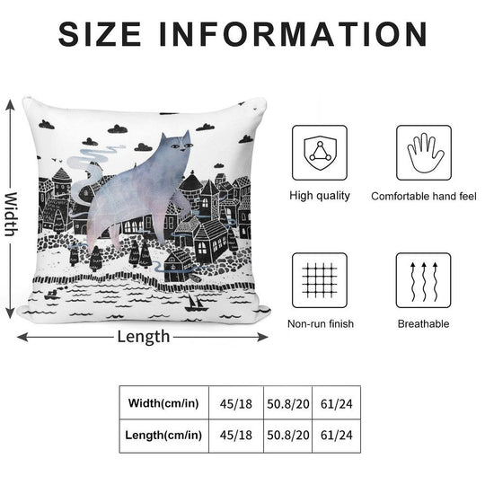 The Fog Soft Multiple Sizes Throw Pillow