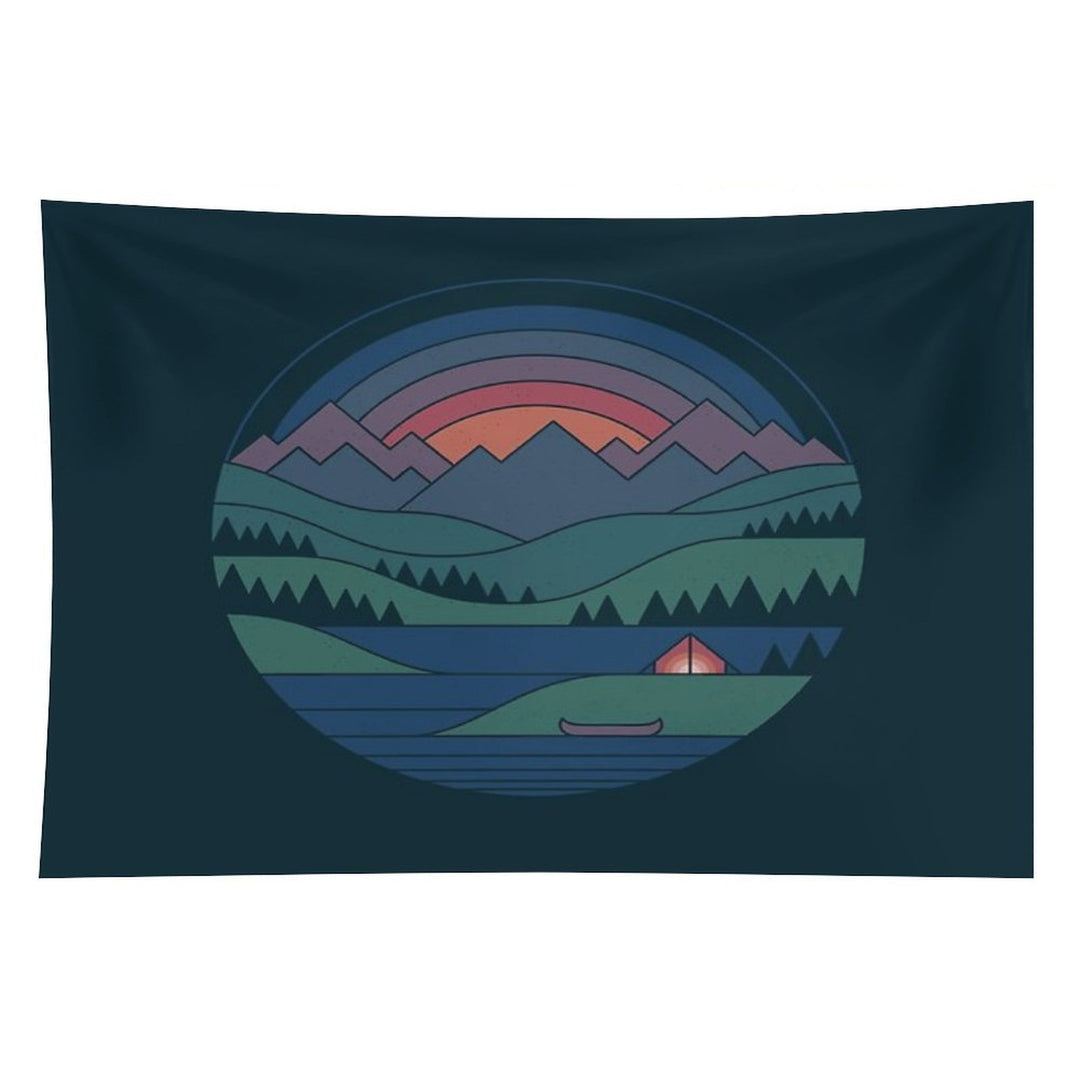 The Lake at Twilight Tapestry
