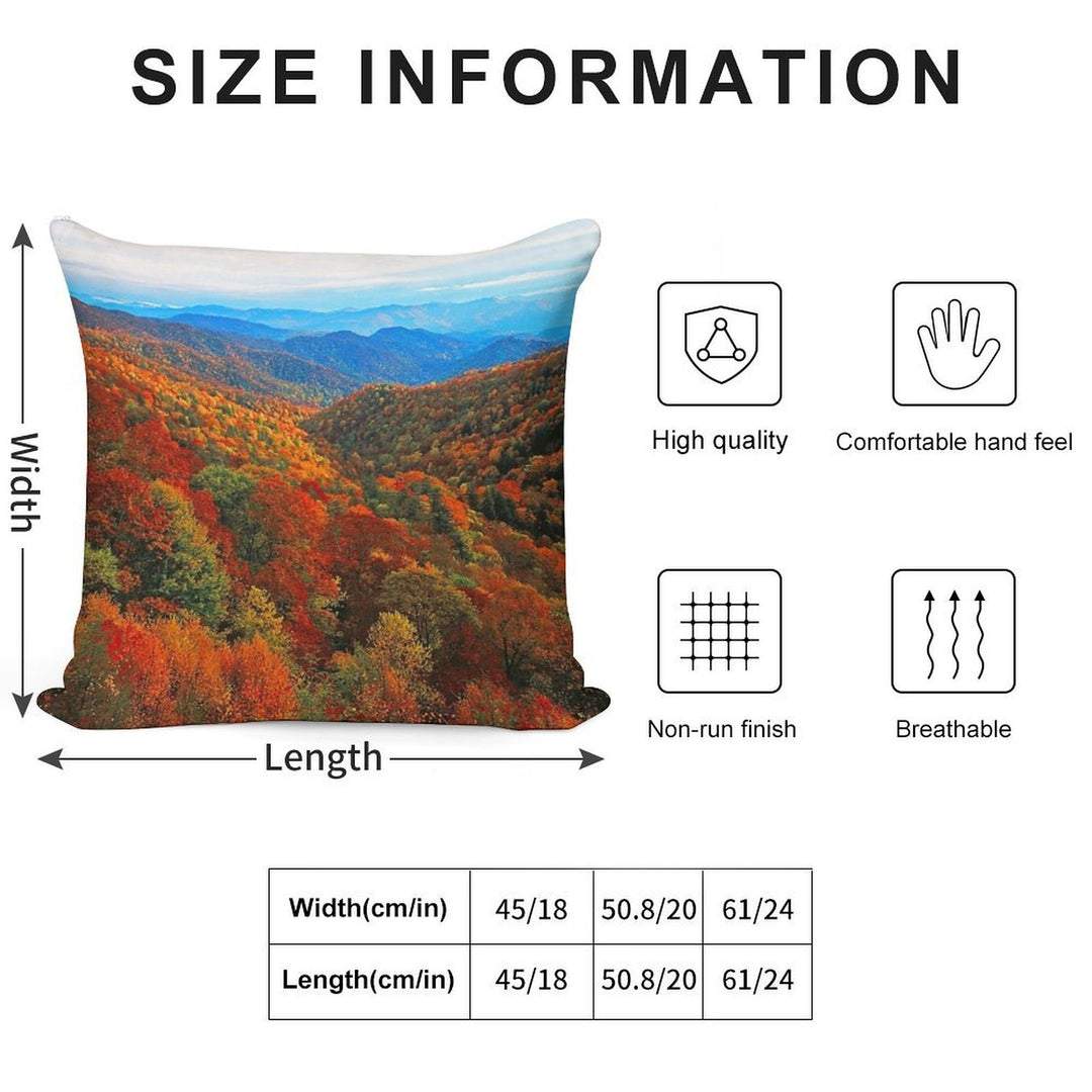 AUTUMN VALLEY Soft Skin-Friendly Throw Pillow