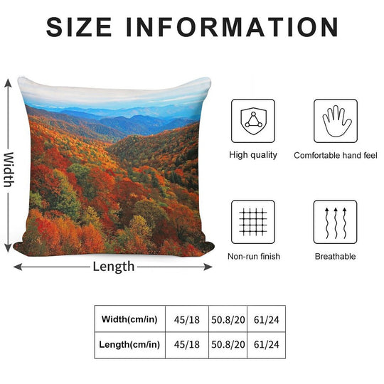 AUTUMN VALLEY Soft Skin-Friendly Throw Pillow