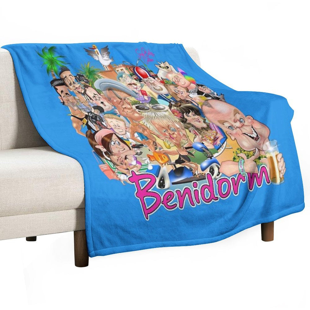 Benidorm! Wrinkle-free Throw Blanket