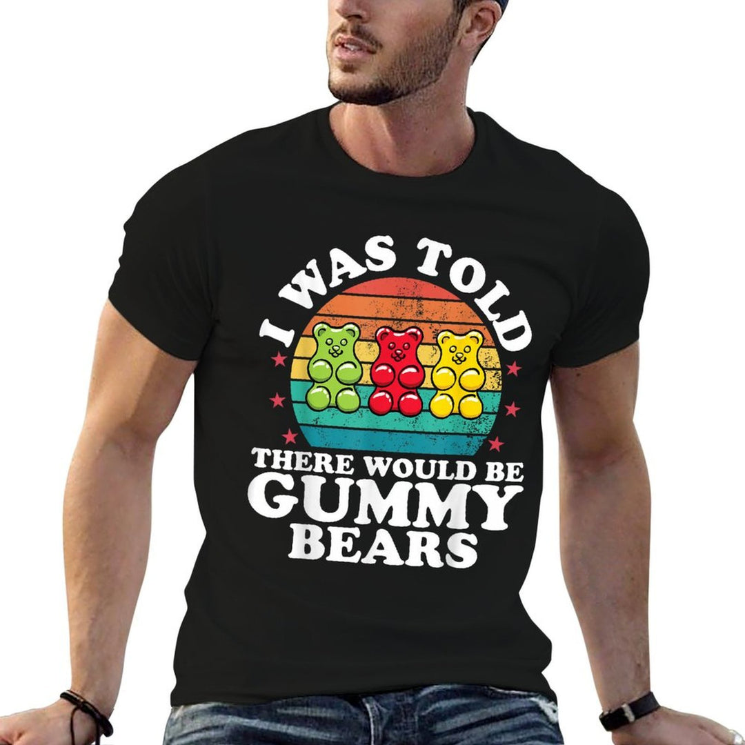 There Would Be Gummy Bear Funny Candy Lovers Girls Kid  Oversized Silhouette T-Shirt