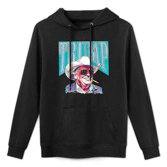 Trump Cowboy Western 2024 Premium Customizable Surface Hoodie