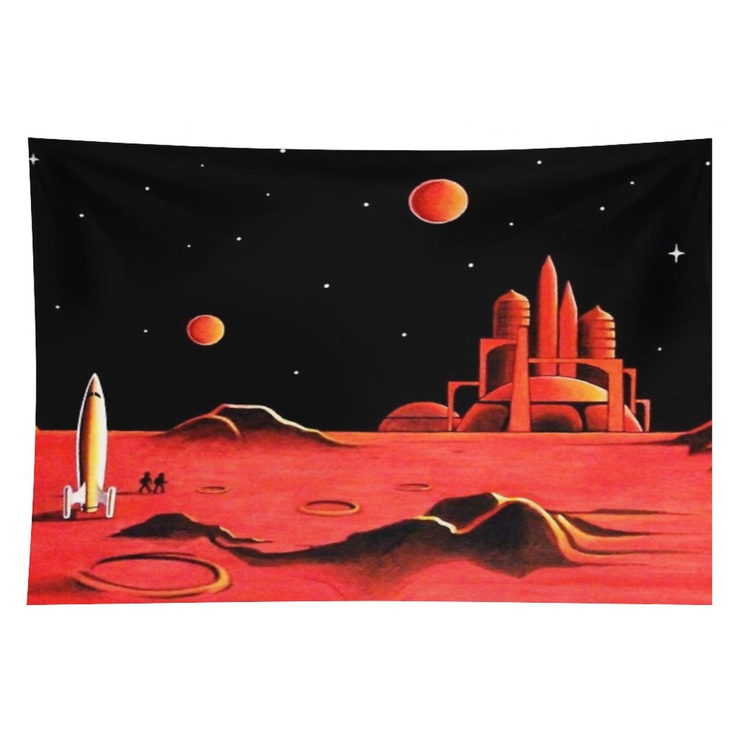 CITY ON MARS Tapestry
