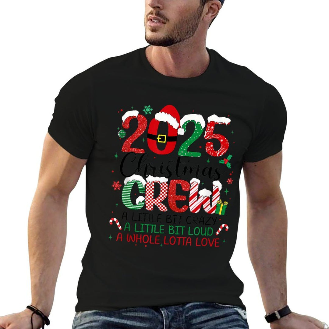 Christmas Cruisin Crew 2025 Matching Family Cruise Holiday  Polyester Blend T-Shirt