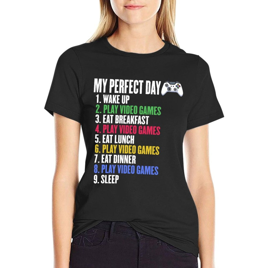 Funny Video Games Lover Graphic for Women And Men Gaming  Heathered Texture T-Shirt