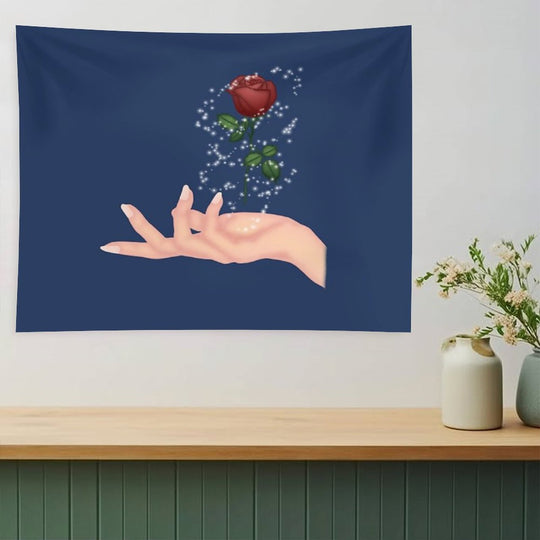 Magical Hands Make Rose Ver. 3 Tapestry