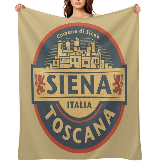 Siena, Tuscany, Italy Shrink-resistant Throw Blanket