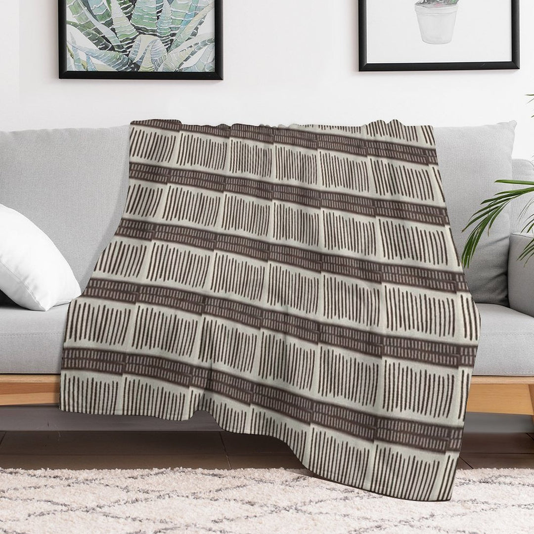 Wood Pattern (Indian Art) Velvety-soft Throw Blanket