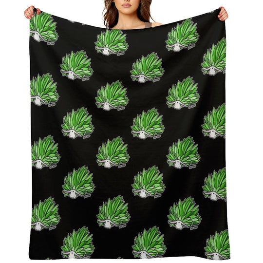 Leaf Sheep Ocean Sea Slug Cute Marine Life Biology Kawaii Graphic Velvety-soft Throw Blanket