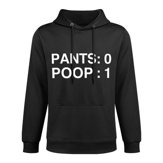 PANTS 0 POOP 1 Funny Poopy Toilet Humor Adult Humor Meme Relaxed Fit Hoodie