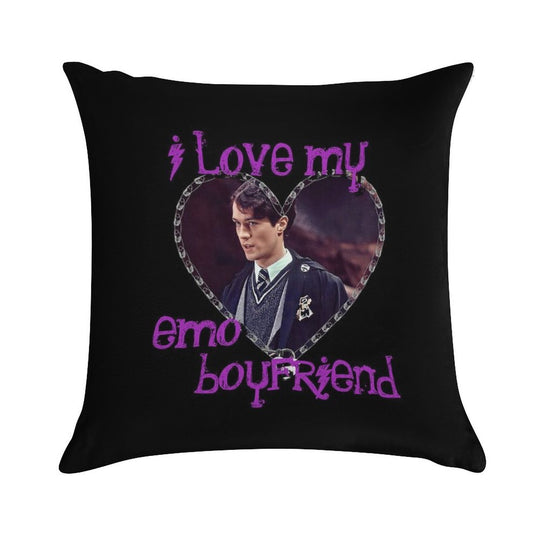 I Love My Emo Boyfriend - Tom Riddle Soft Warmth Comfort Throw Pillow