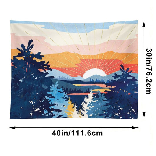 Sunset Lake Tapestry