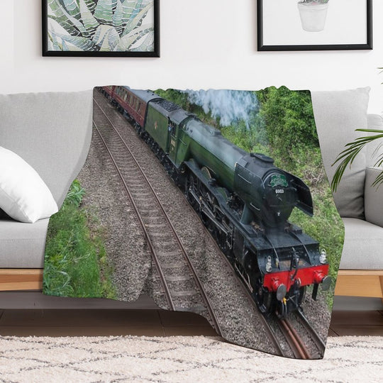 The Flying Scotsman Machine-washable Throw Blanket