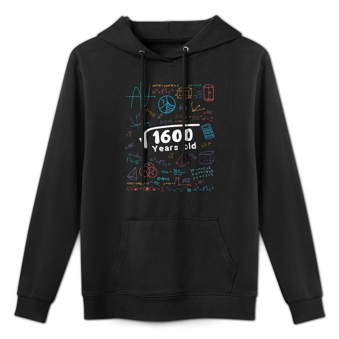 Womens 40 Year Old Men Women 40th Birthday Gift Square Root Of 1600 Customizable Surface Hoodie