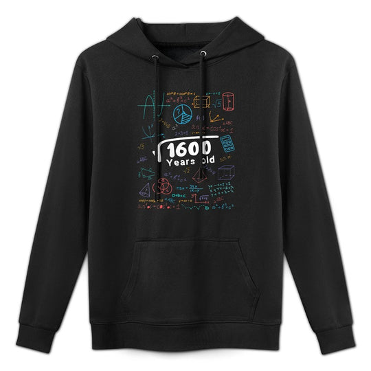 Womens 40 Year Old Men Women 40th Birthday Gift Square Root Of 1600 Customizable Surface Hoodie