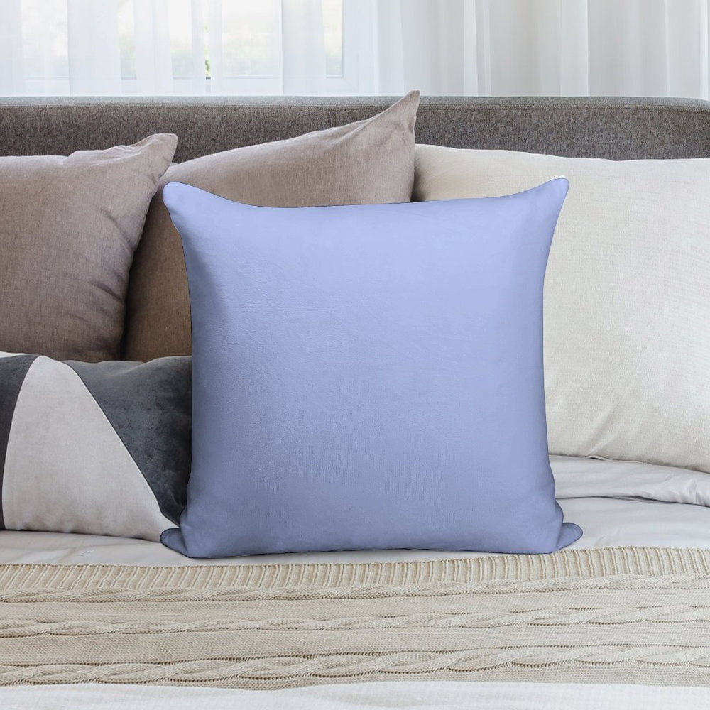 Solid Periwinkle Blue Soft Decorative Cover Throw Pillow