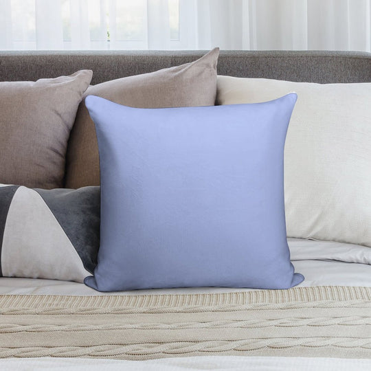 Solid Periwinkle Blue Soft Decorative Cover Throw Pillow