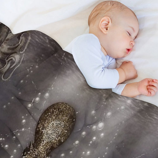 Octopus' Lair - Old Photo Gift-ready Throw Blanket