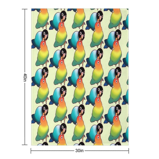 LOVEBIRDS T-SHIRTS Machine-washable Throw Blanket