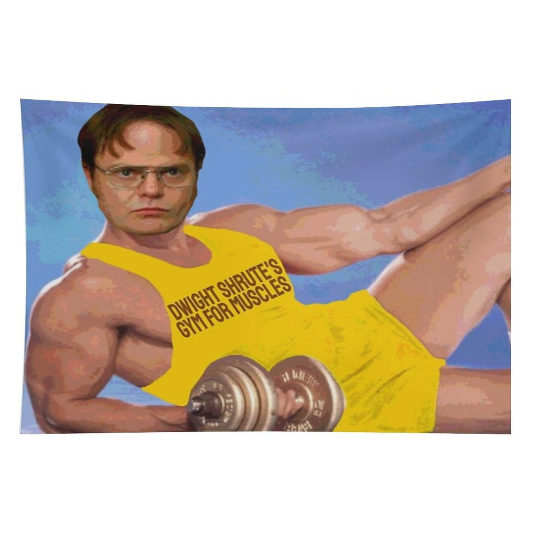 Dwight's Gym For Muscles Tapestry
