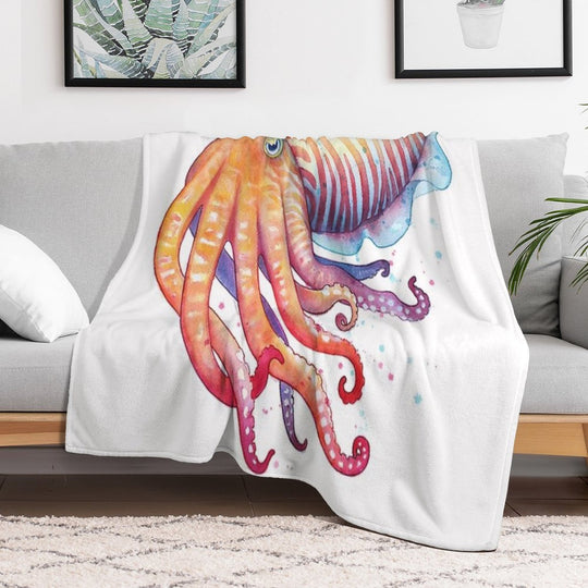 Cuttlefish Multi-functional Throw Blanket