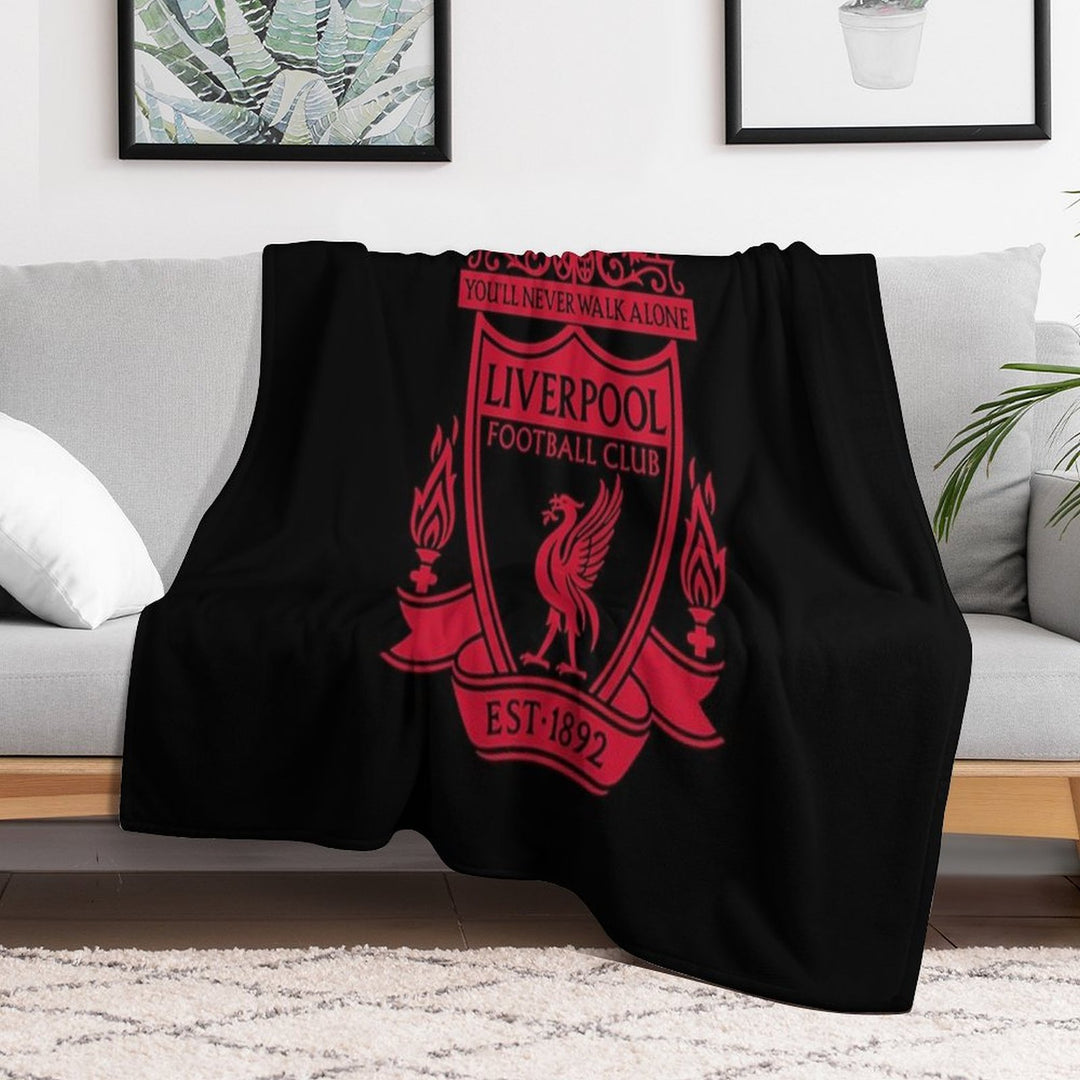 Classic Red Liverpool Emblem Durable Throw Blanket