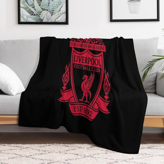 Classic Red Liverpool Emblem Durable Throw Blanket