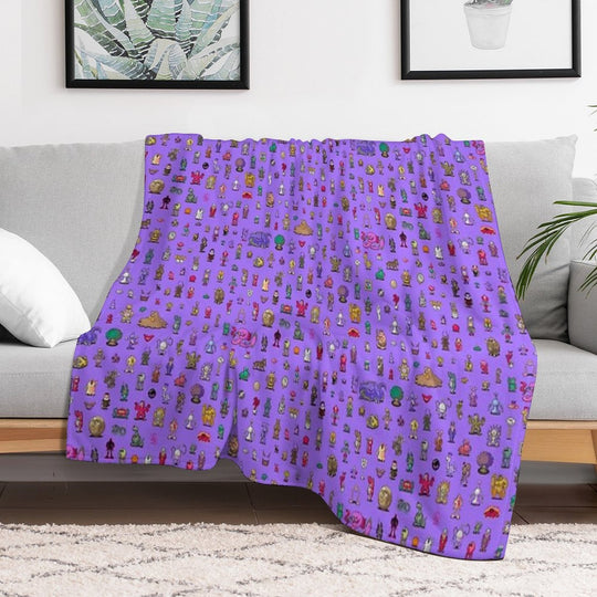 Earthbound Mega Sprite Sheet Durable Throw Blanket