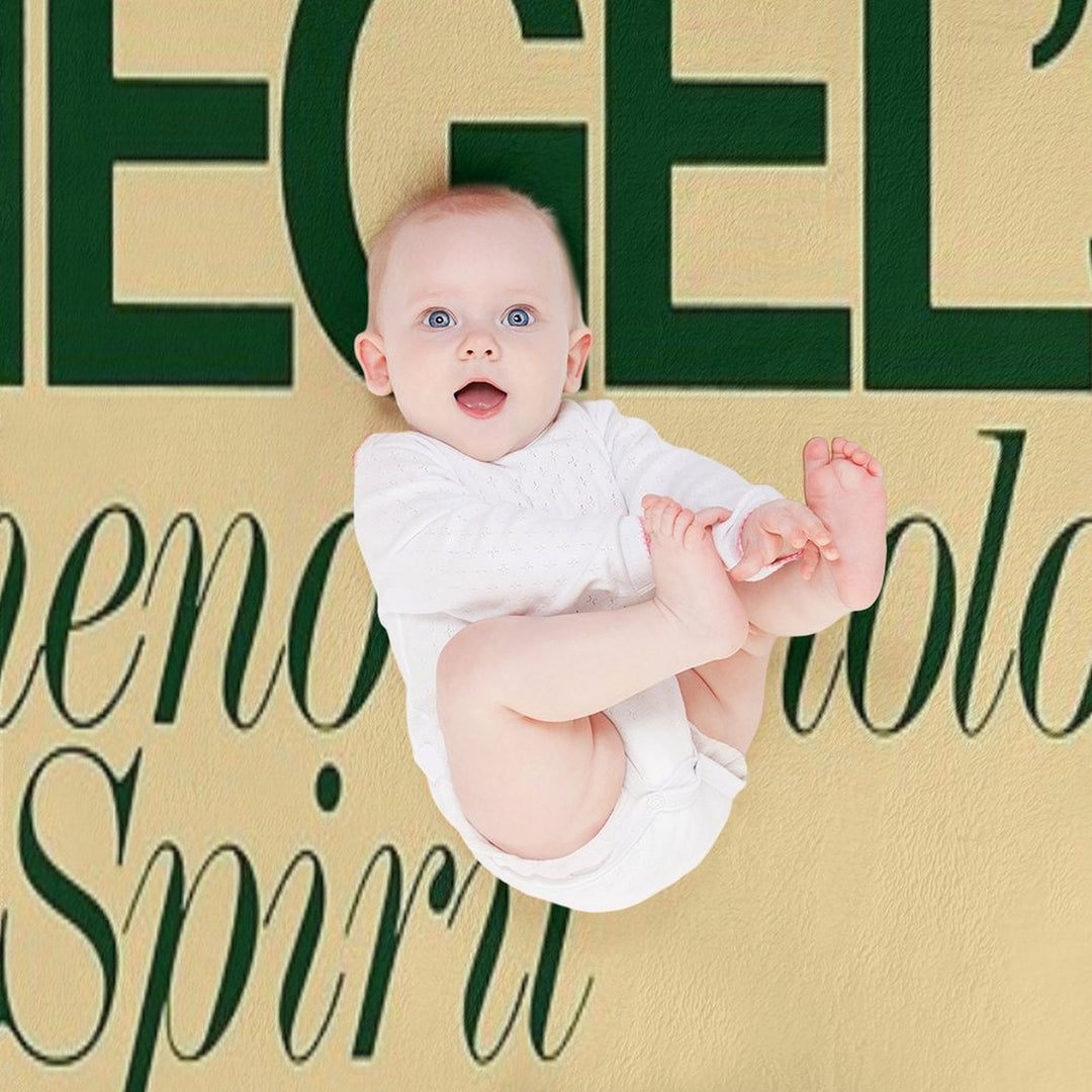 Hegels Phenomenology of Spirit - Book Cover, Aesthetic, Philosophy, Dialectics Comfort Throw Blanket