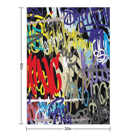 Graffiti Abstract Art Premium Throw Blanket