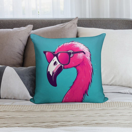 Hot Pink Flamingo Soft Multiple Sizes Throw Pillow