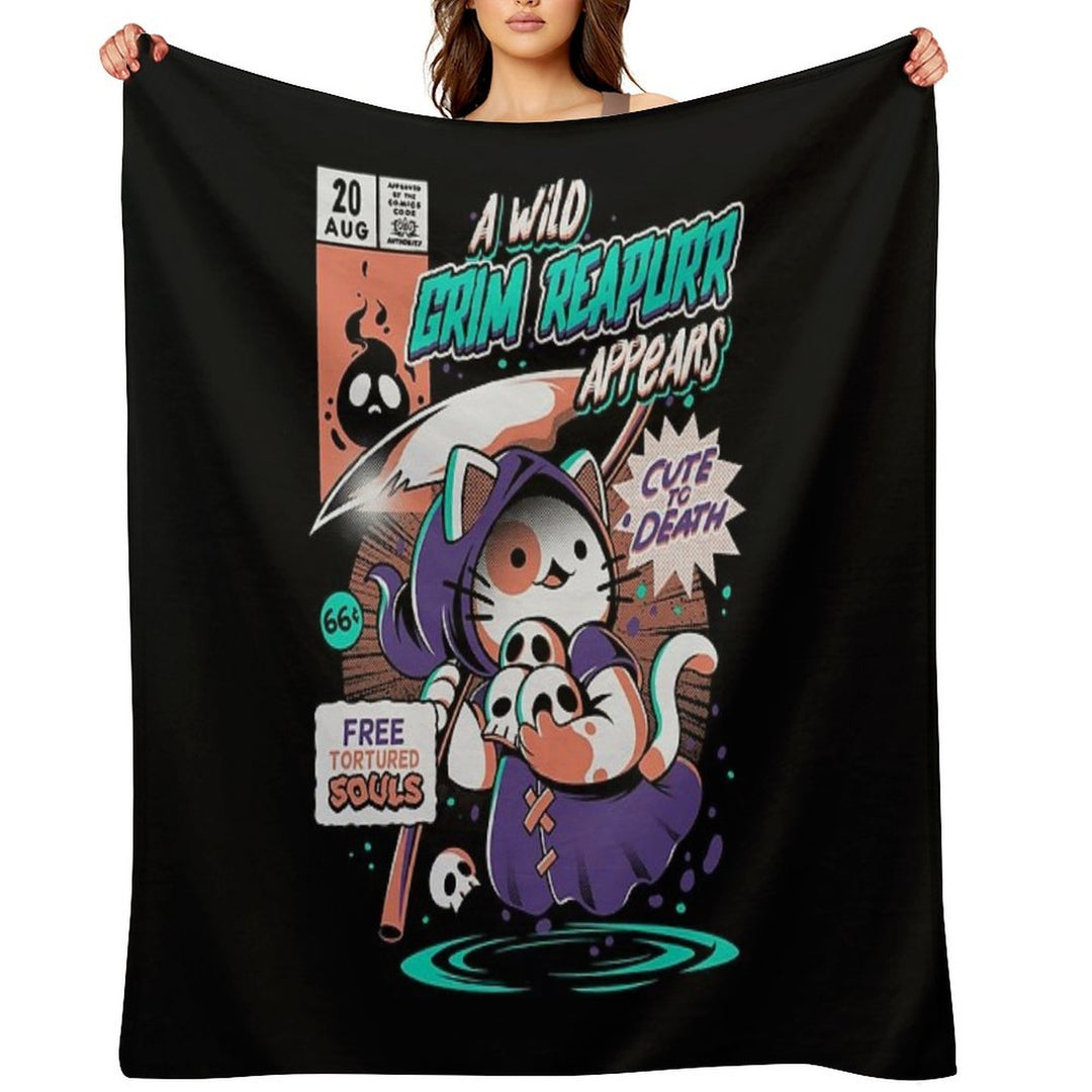 Grim Reapurr Lightweight Throw Blanket