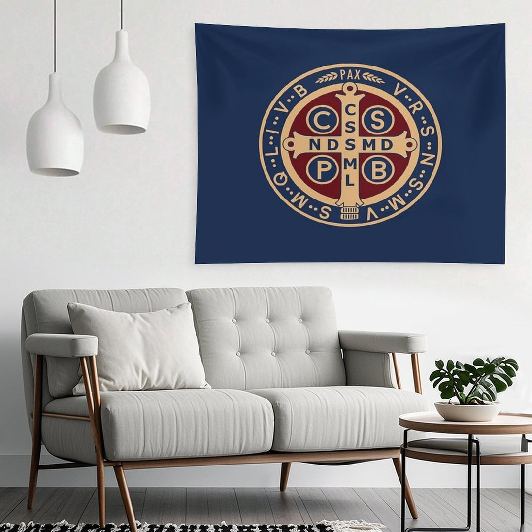 Saint Benedict Medal Tapestry