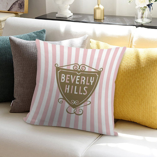 Beverly Hills Shield Soft Durable Construction Throw Pillow