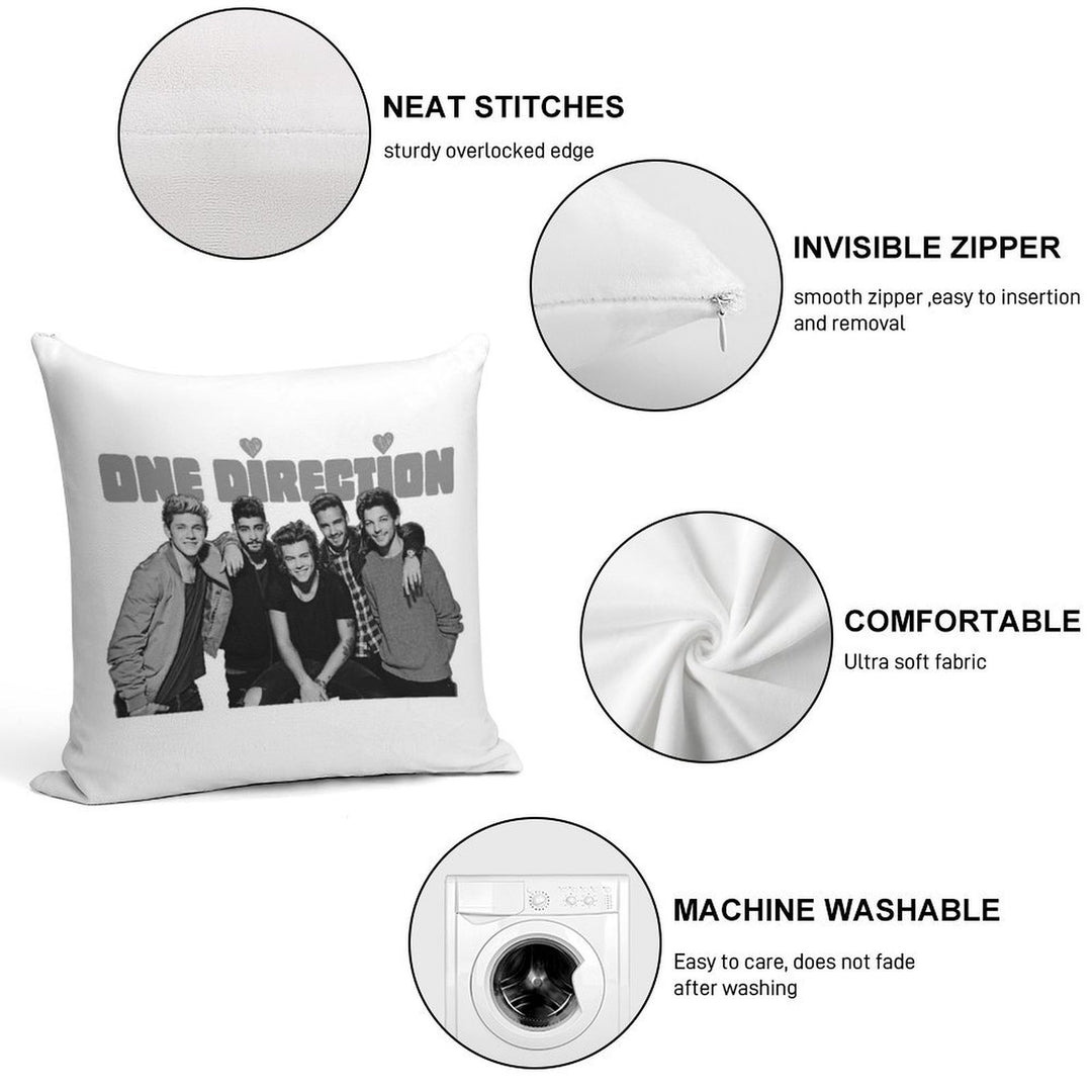 One Direction Together Soft Home Decor Throw Pillow