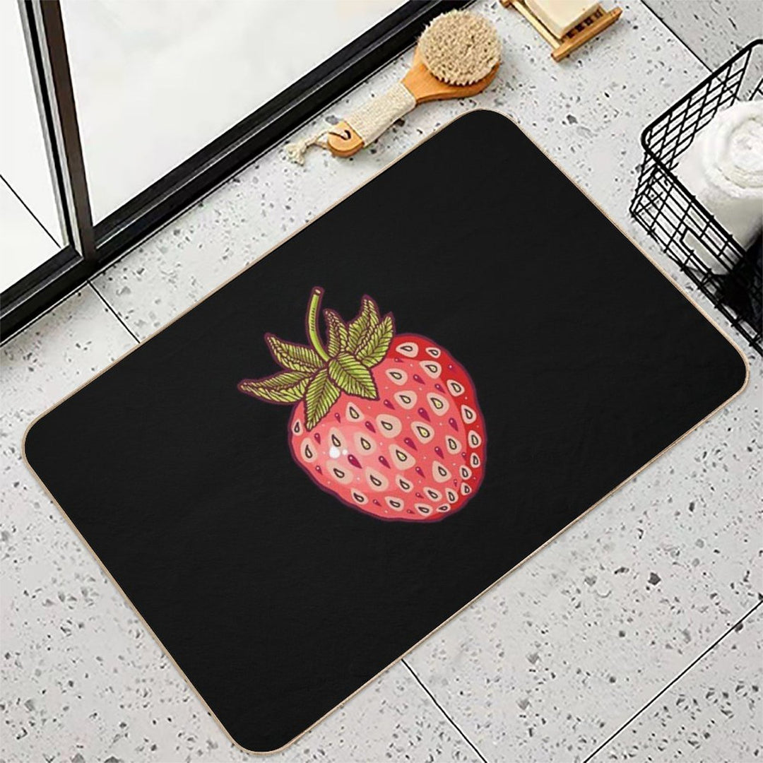 Strawberry Fields  Fade-Resistant Bath Mat