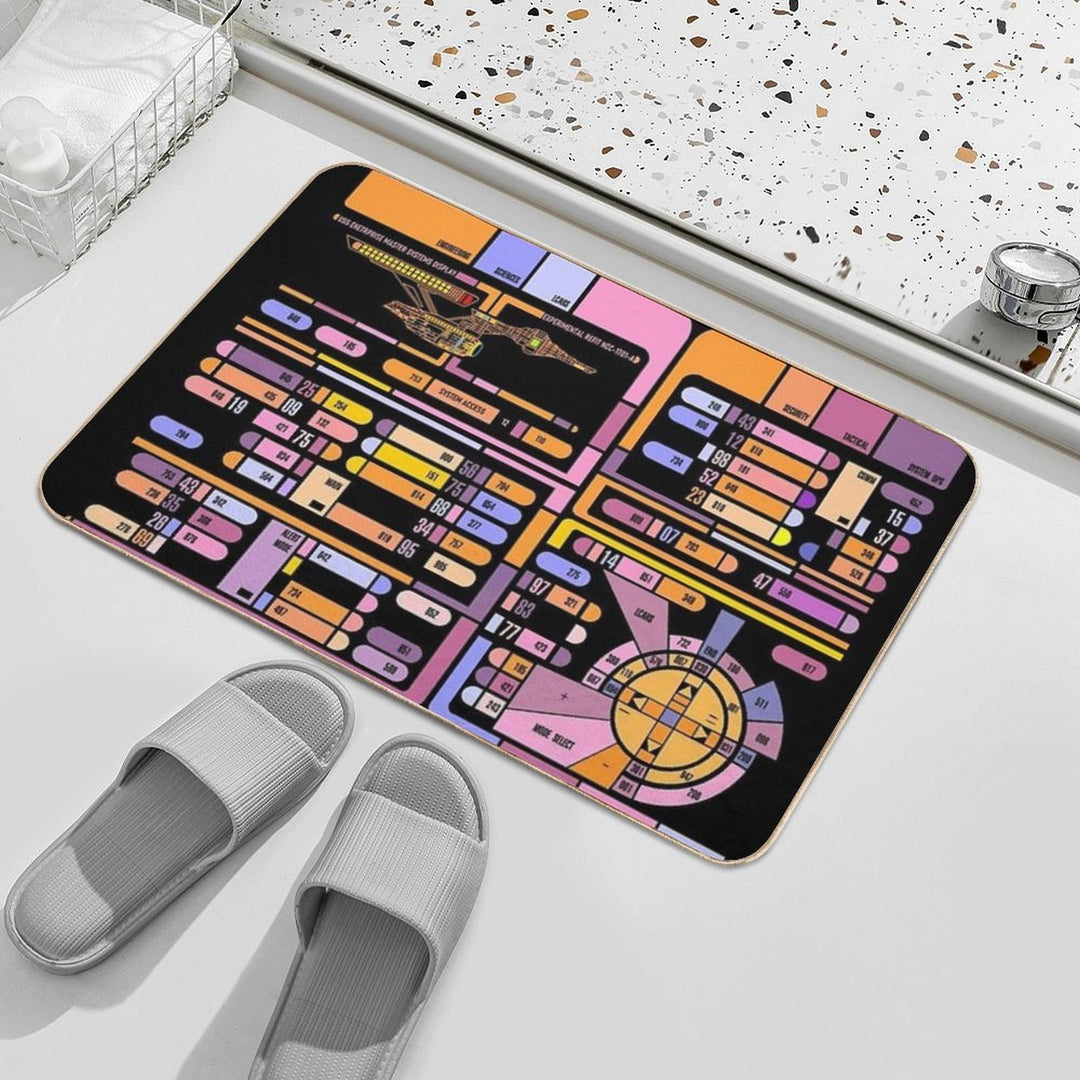 TNG Interface Space Future Control Panel  Dirt-Trapping Bath Mat