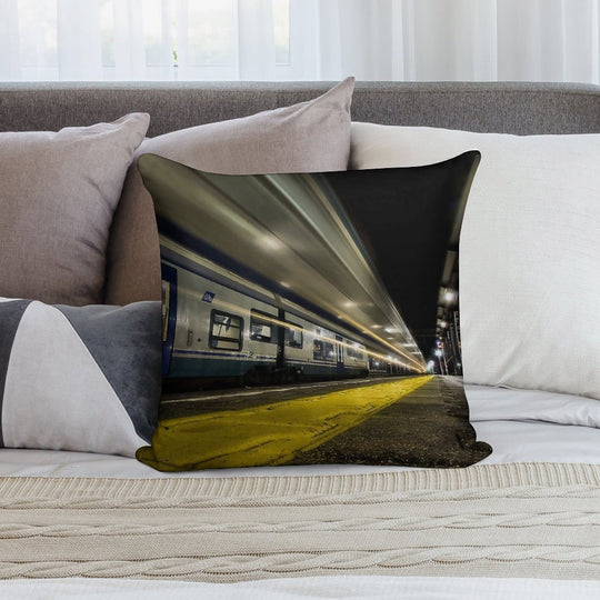 Trenitalia Soft Washable Throw Pillow